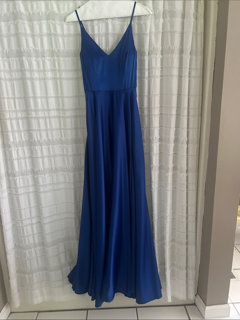 Royal Blue Spaghetti Strap Maxi Dress